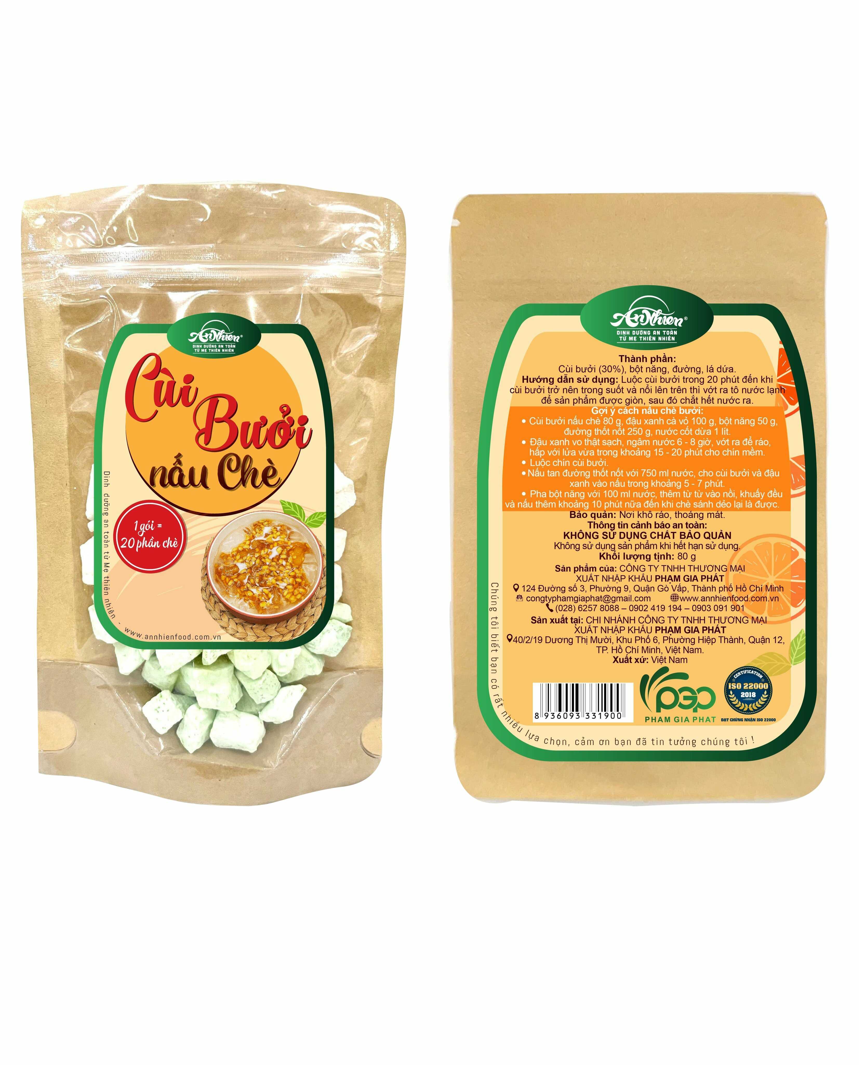 Cùi Bưởi Nấu Chè An Nhiên 80g