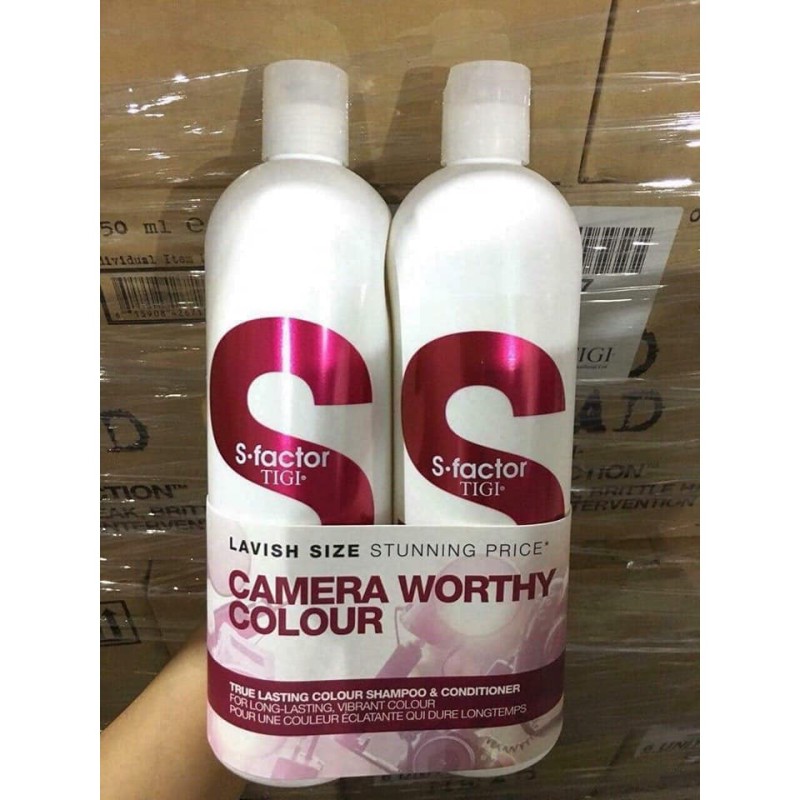 Bộ Dầu Gội Xả Tigi Trắng Tigi S Factor volume Giúp Trẻ Hóa Tóc Cao Cấp 750ml