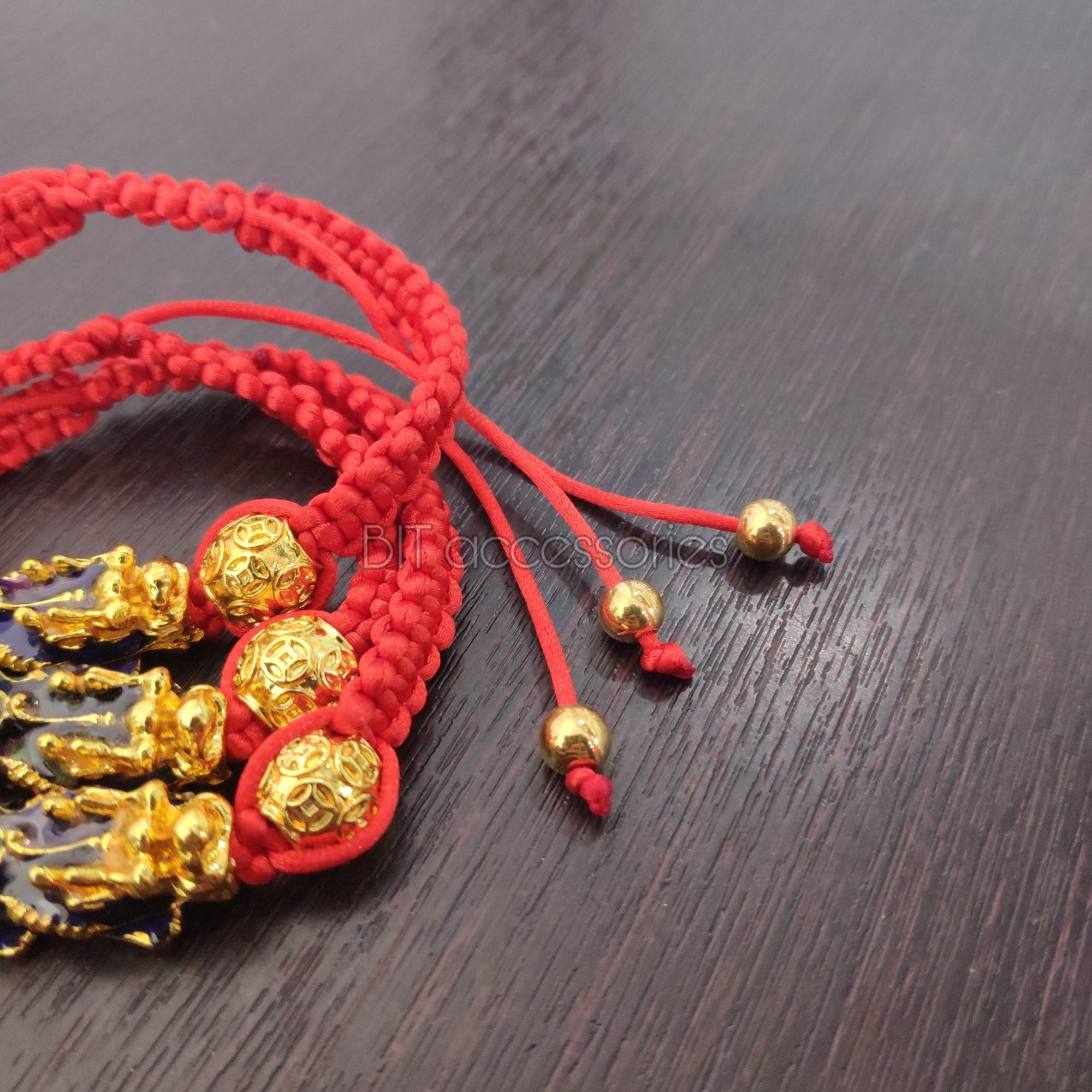 Vòng tay Tỳ Hưu vàng Ngũ sắc