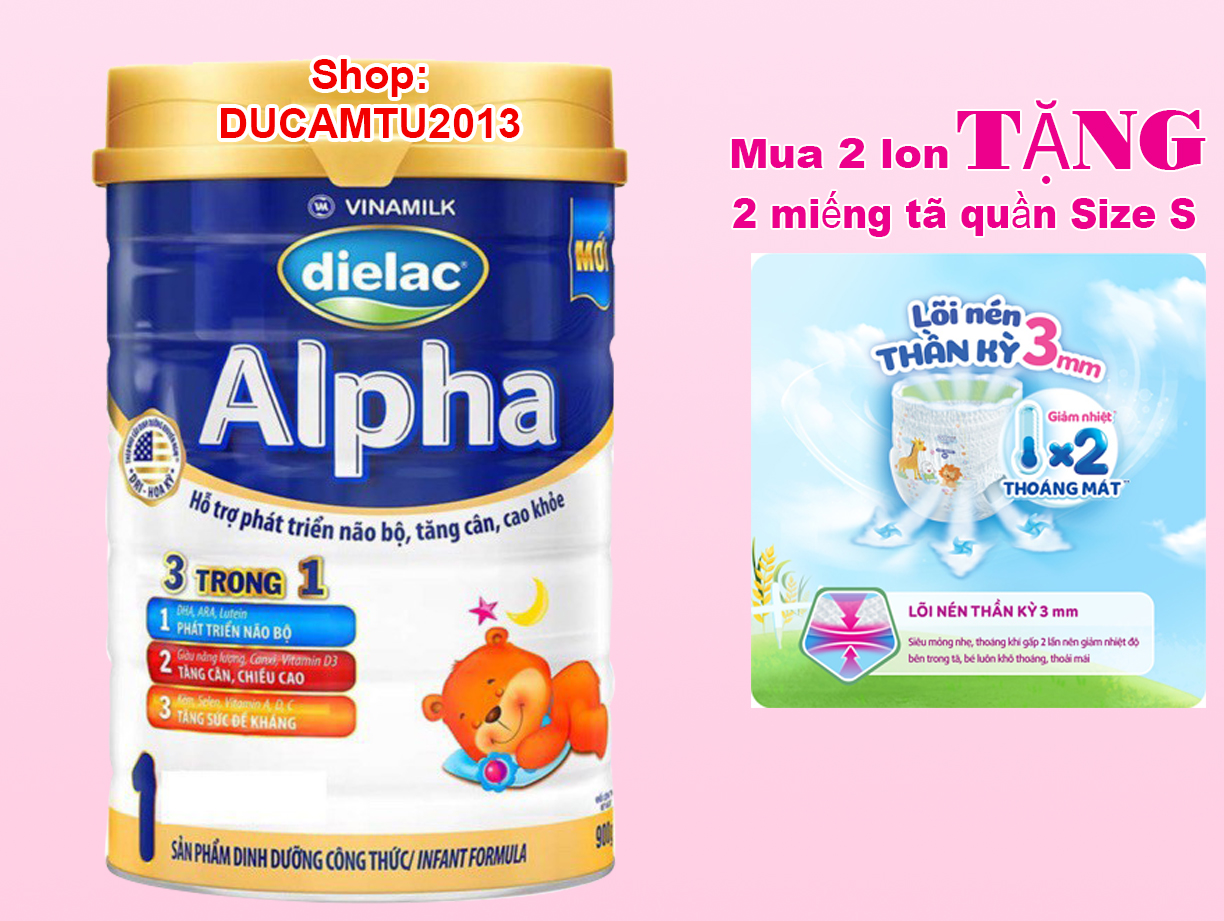 Sữa bột Dielac Alpha 1 - 900g HSD 11-2025
