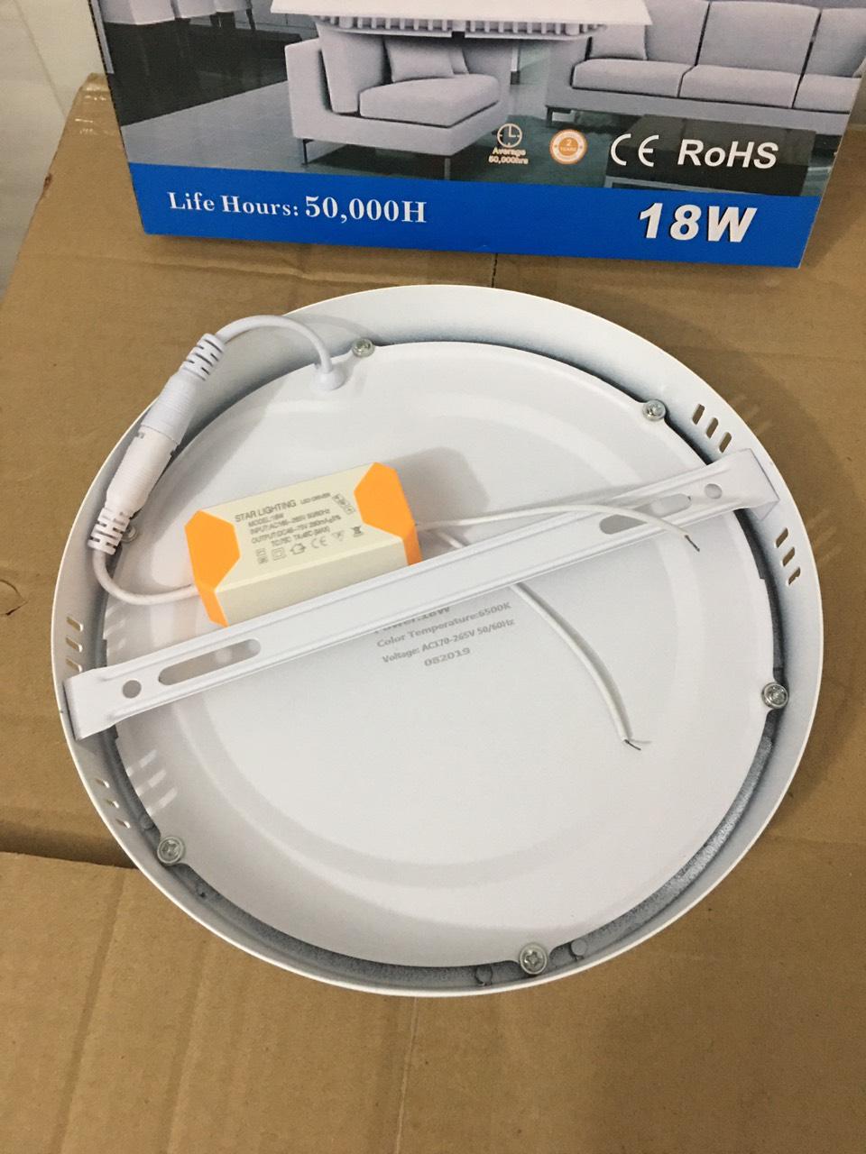 ĐÈN LED ỐP NỔI TRẦN 18W TRÒN