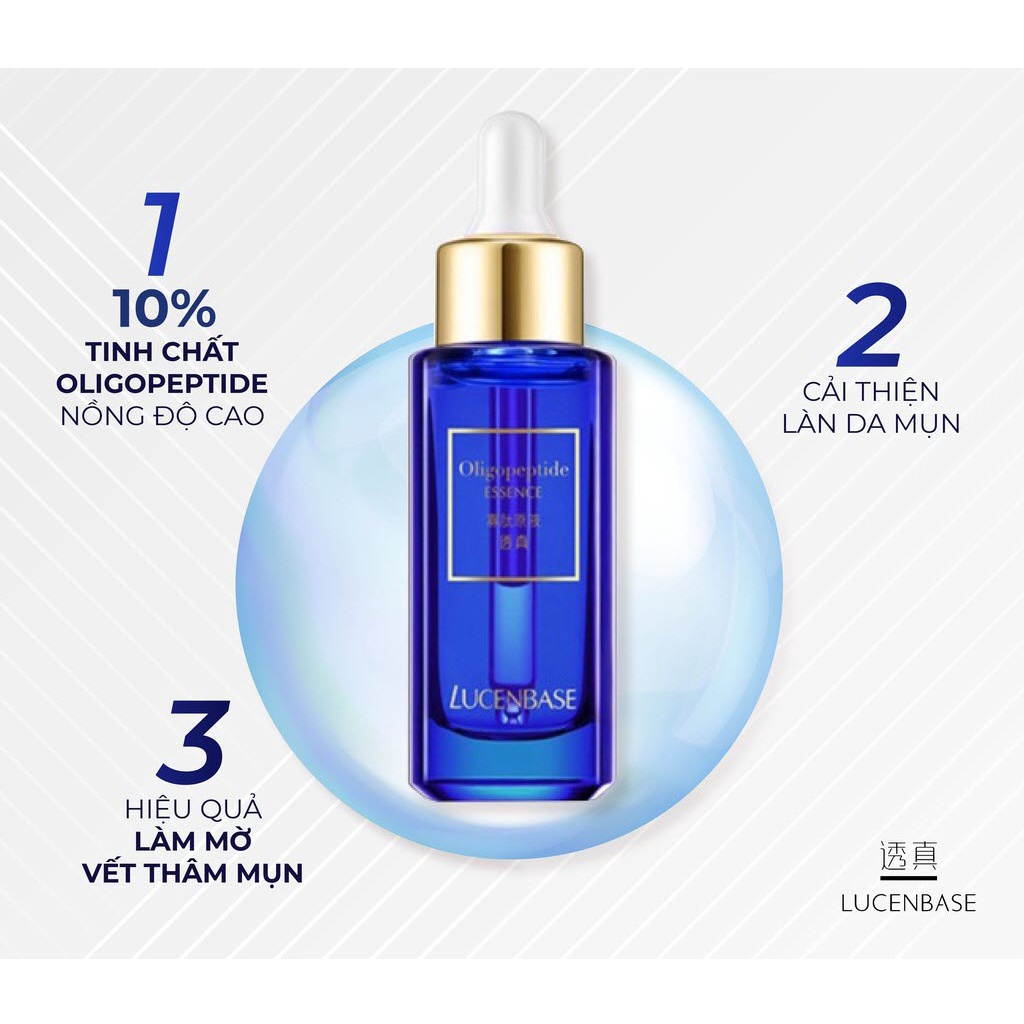 [LUCENBASE] Tinh chất Oligopeptide Essence dịu da mờ thâm mụn phục hồi mịn da 30ml