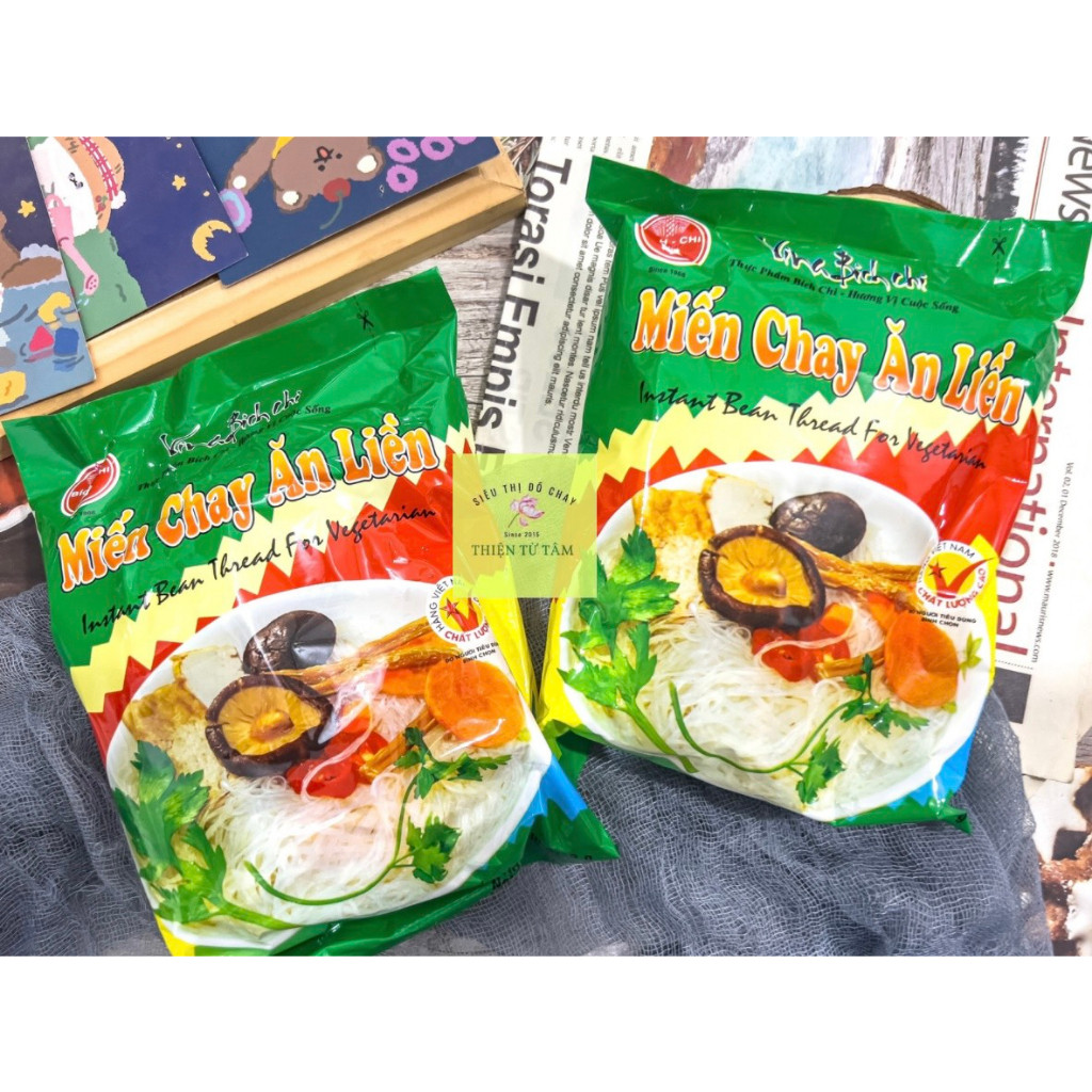 Miến Chay Ăn Liền Vina Bích Chi Gói Tiện Dụng 60G