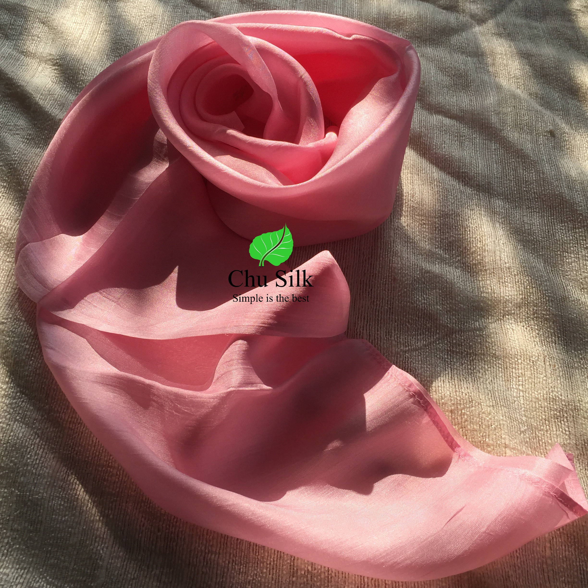 KHĂN QUÀNG LỤA TƠ TẰM 100% CHU SILK VUÔNG 90*90CM