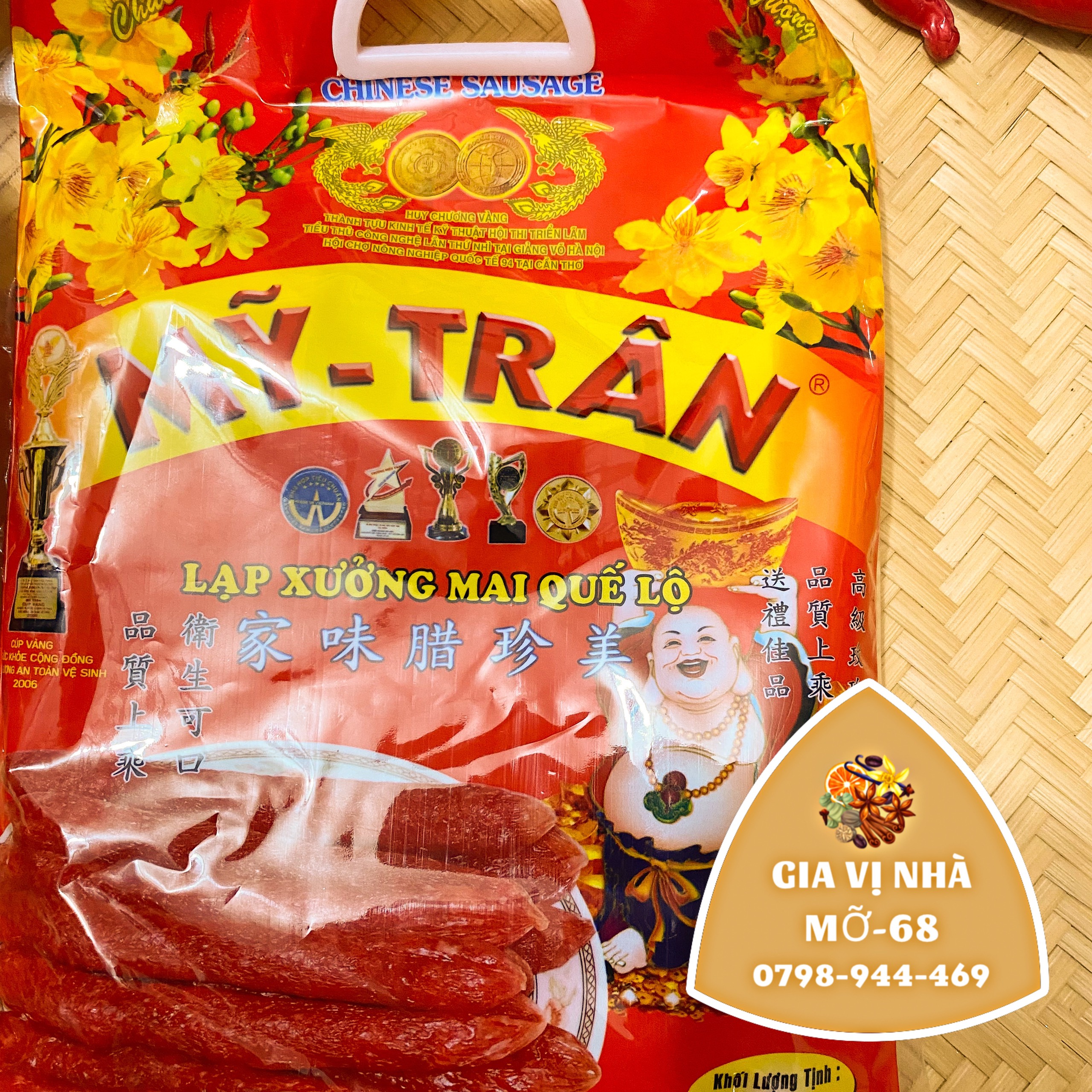LẠP XƯỞNG THỊT MỸ TRÂN 500GR