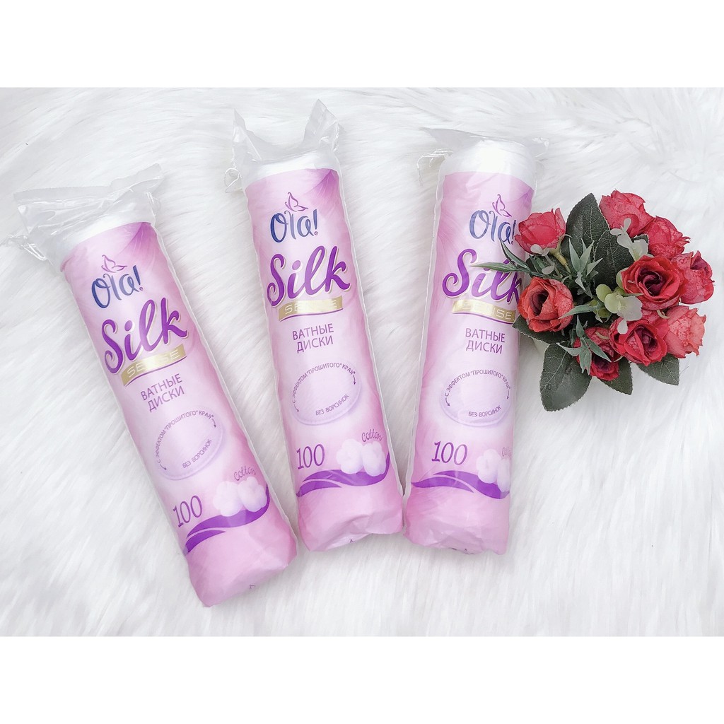 Bông tẩy trang OLA Silk 80 miếng