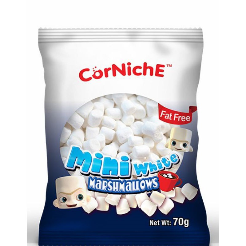 [FREESHIP] Kẹo Dẻo CorNichE Marshmallow Mini White trắng 200g - Kẹo Xốp