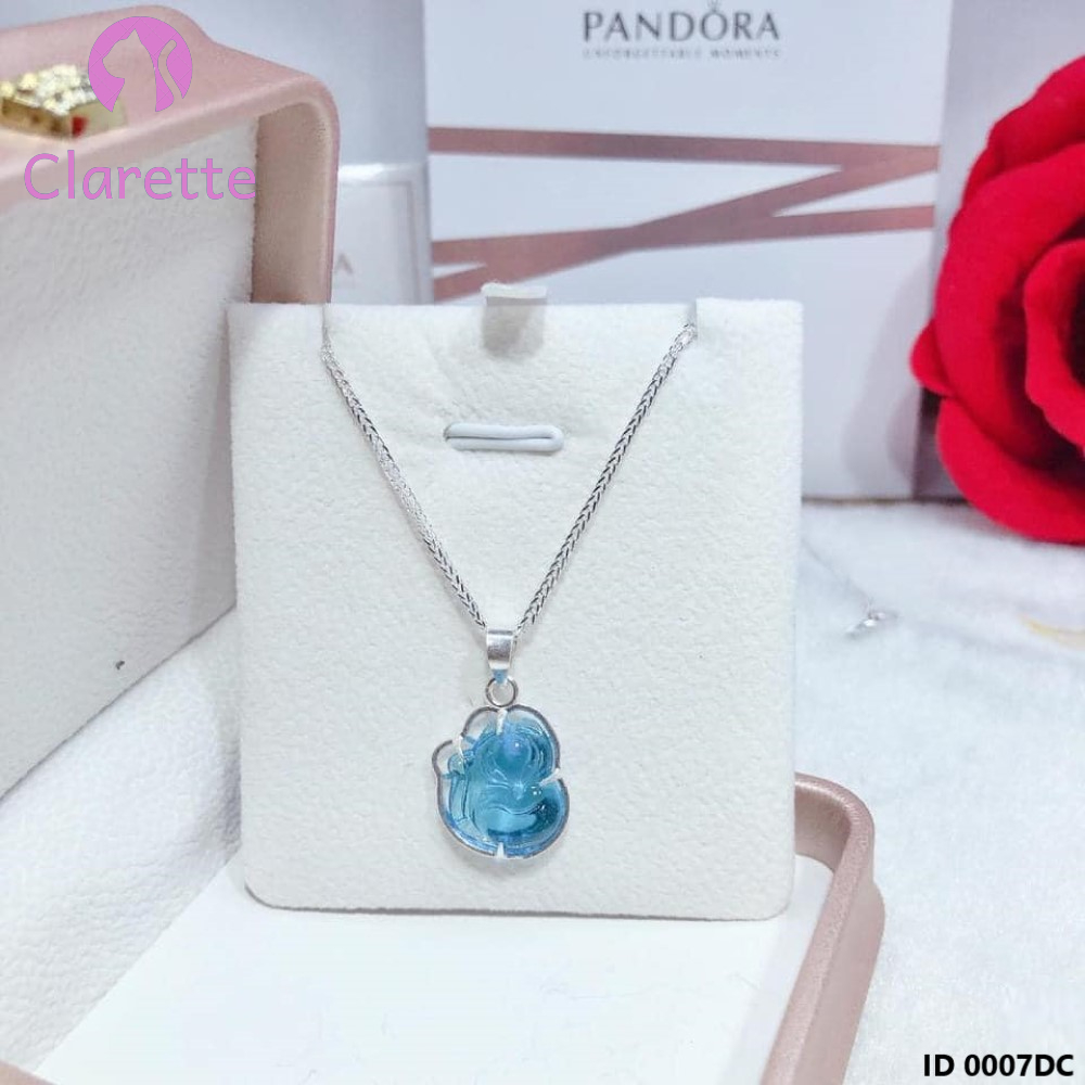 Dây chuyền bạc mặt hồ ly đá phong thủy Clarette 0007DC