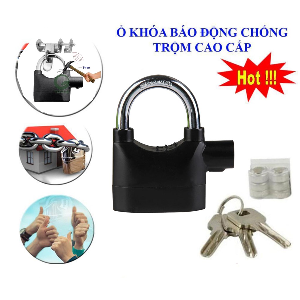 Ổ khóa chống trộm có còi báo động thông minh