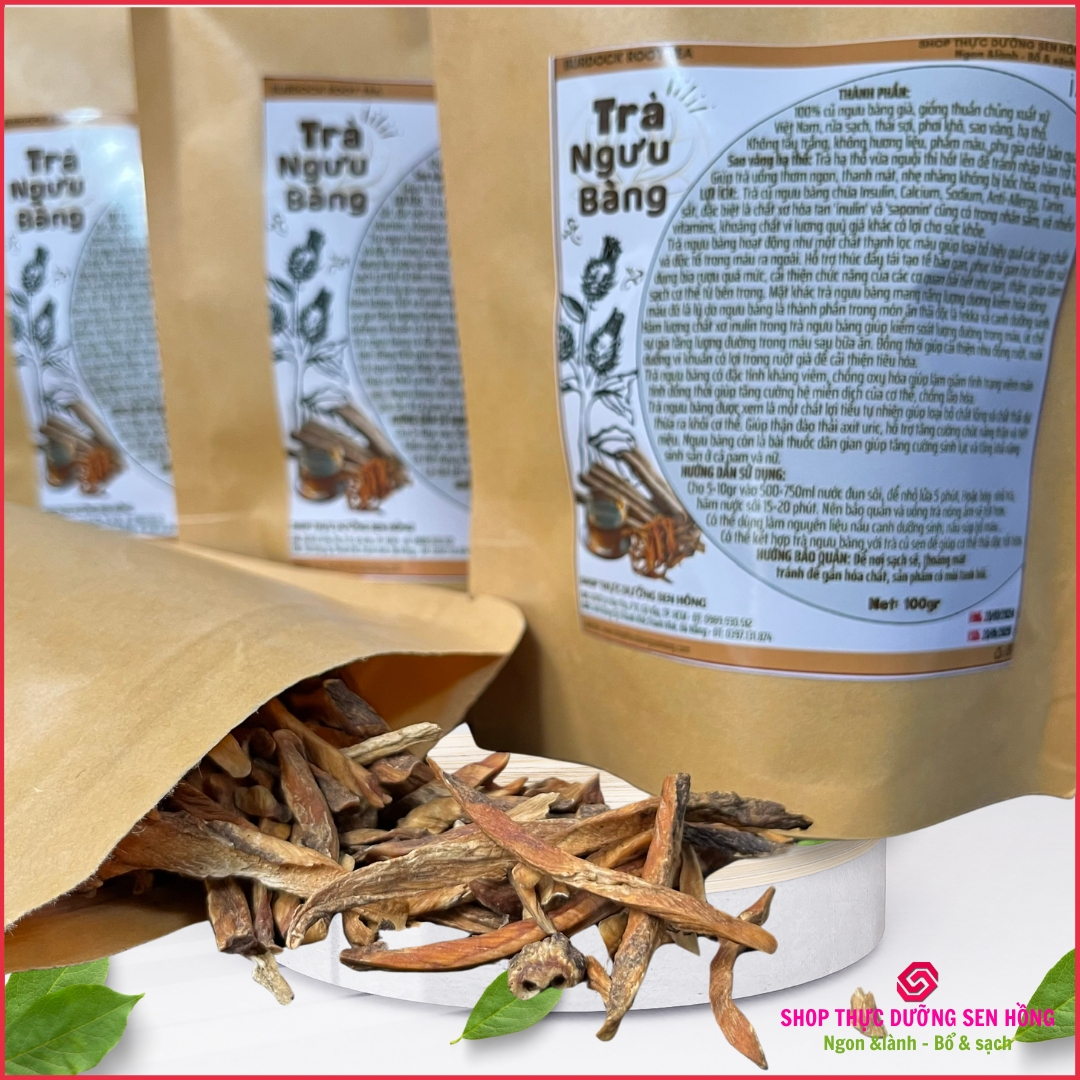 Trà ngưu bàng (100gr) - Thực dưỡng Sen Hồng