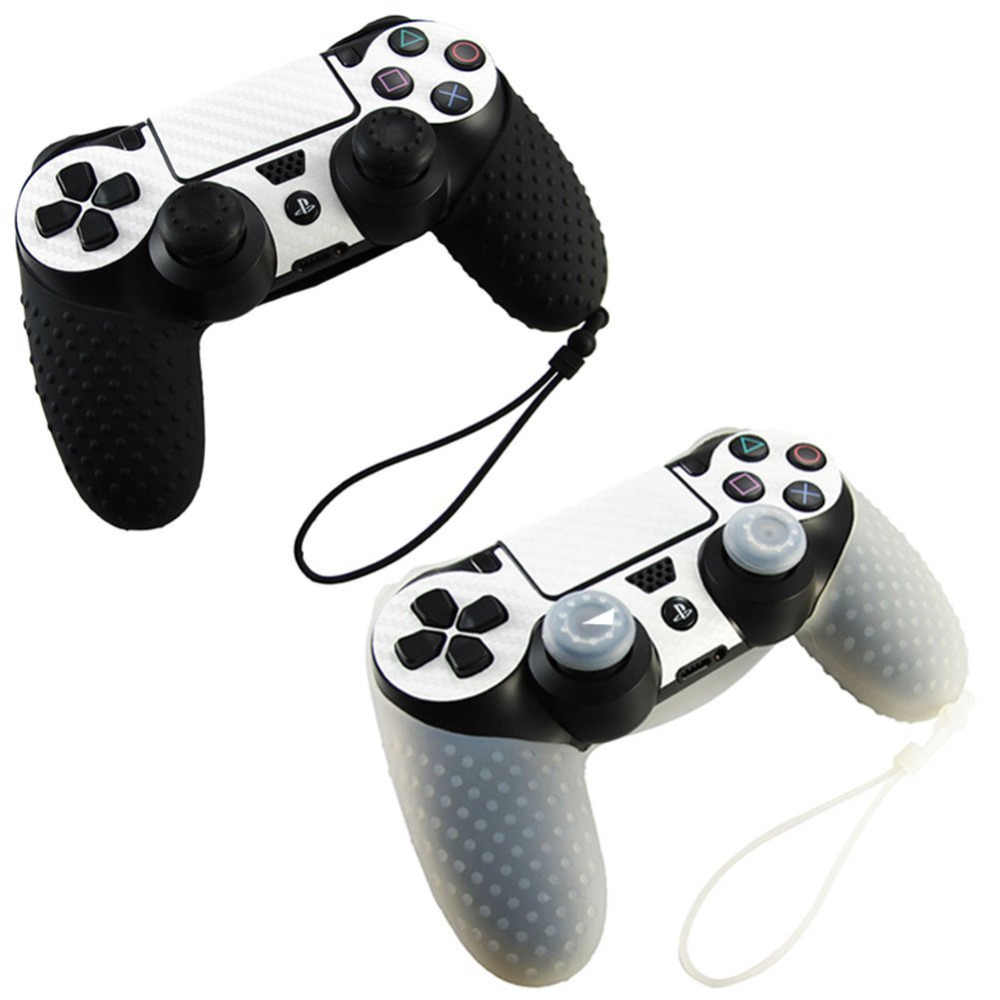 Bọc Silicone Cho Tay Cầm PS4 Thế Hệ Mới (kèm bọc núm)