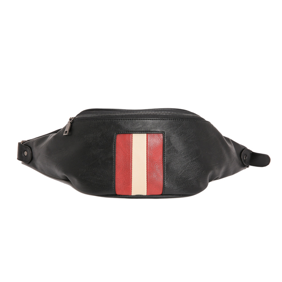 [Hot sale] bag tripe male Plaid high quality leather material