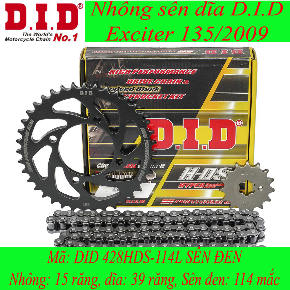 Nhông sên dĩa did xe exciter 135/2009 hds