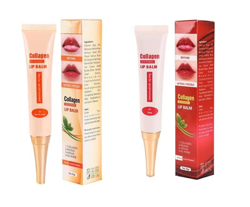 Son dưỡng môi kích màu collgen sau xăm