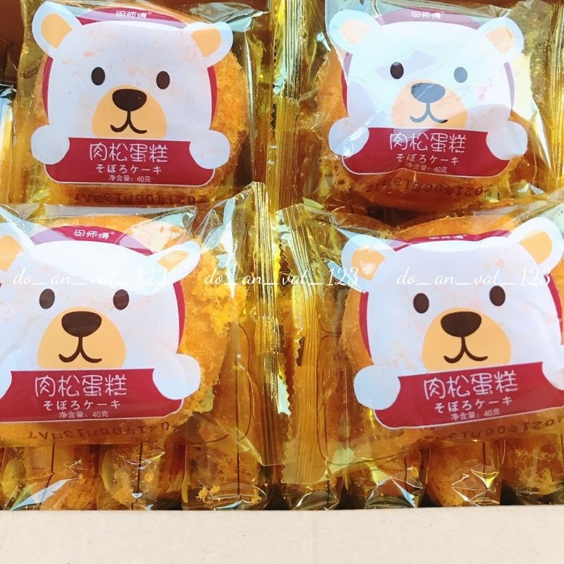 1 thùng bánh ruốc gấu 30 cái 1.5kg