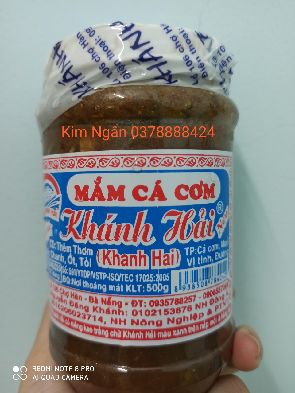 [HCM]Mắm cá cơm Khánh Hải hủ 500g