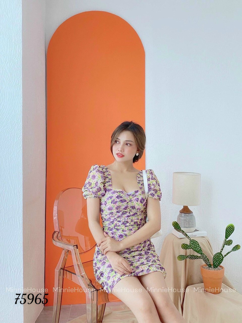 Đầm body hoa nhí đủ size 40-57kg