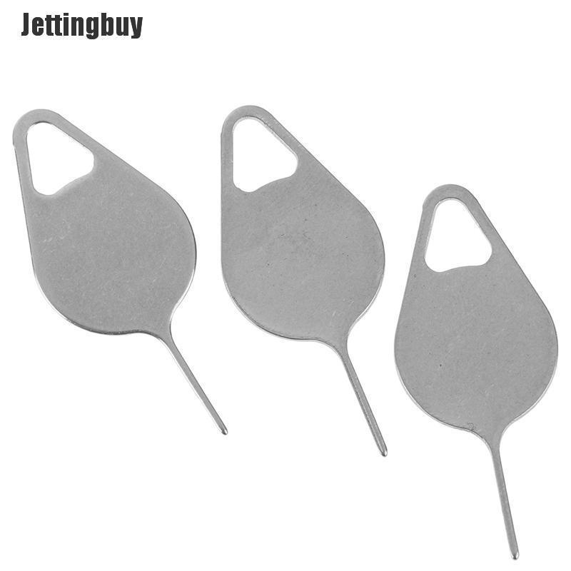 Jettingbuy 3 Sản Phẩm/Bộ Dụng Cụ Tháo Khay Thẻ Sim Kim Không Gỉ Cho Điện Thoại