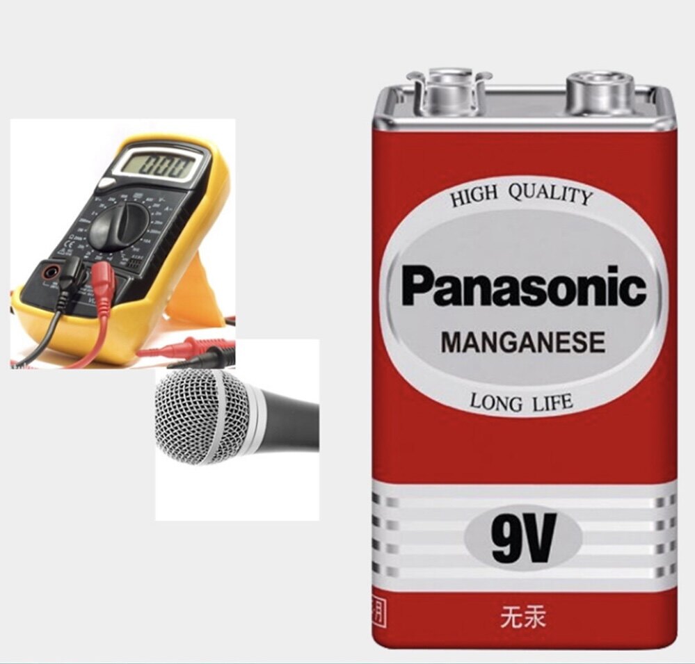 Pin carbon 9V panasonic 9 volt Pin vuông 6F22