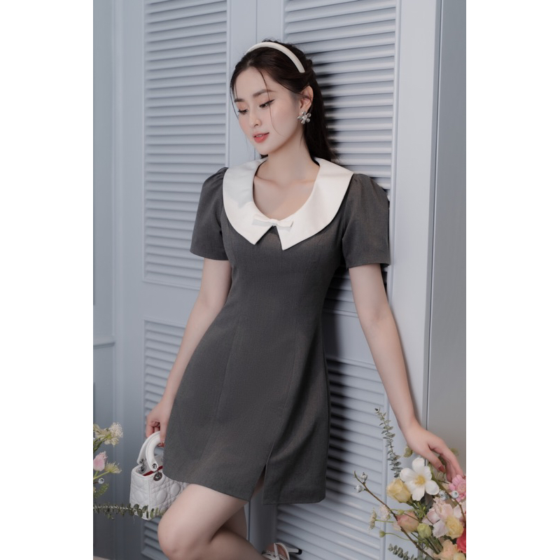 CÉLESTE - Váy Cổ Nơ May Dress