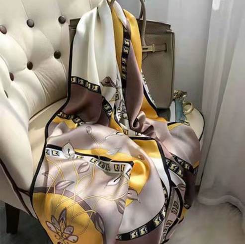 Khăn choàng lụa phong cách Hàn Quốc 175 x 90