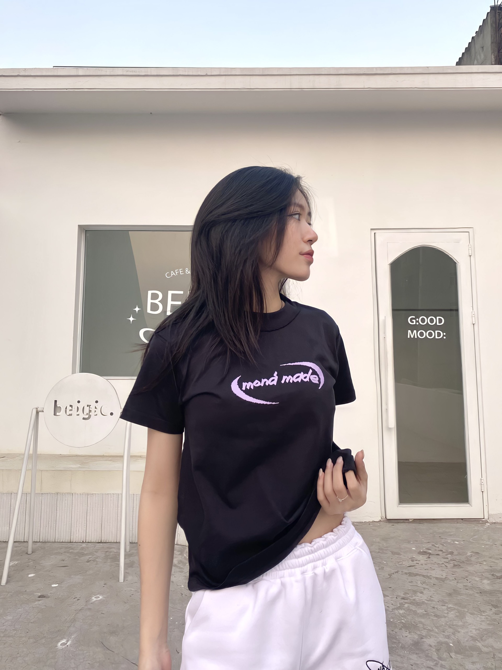 Áo thun baby tee MONÁ - TERRA ĐEN