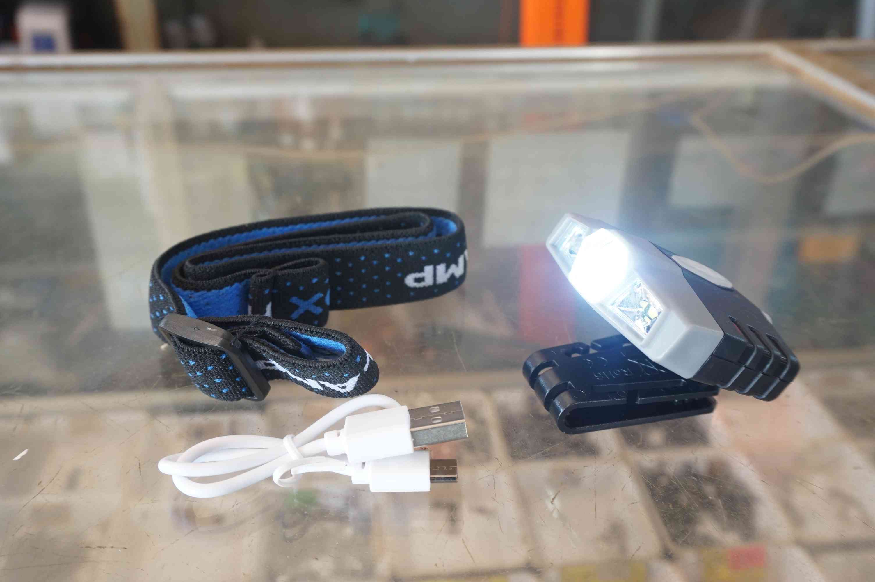 [Có sẵn] [Ảnh thật] Đèn đội câu cá COB LED cảm biến DX JC9048.