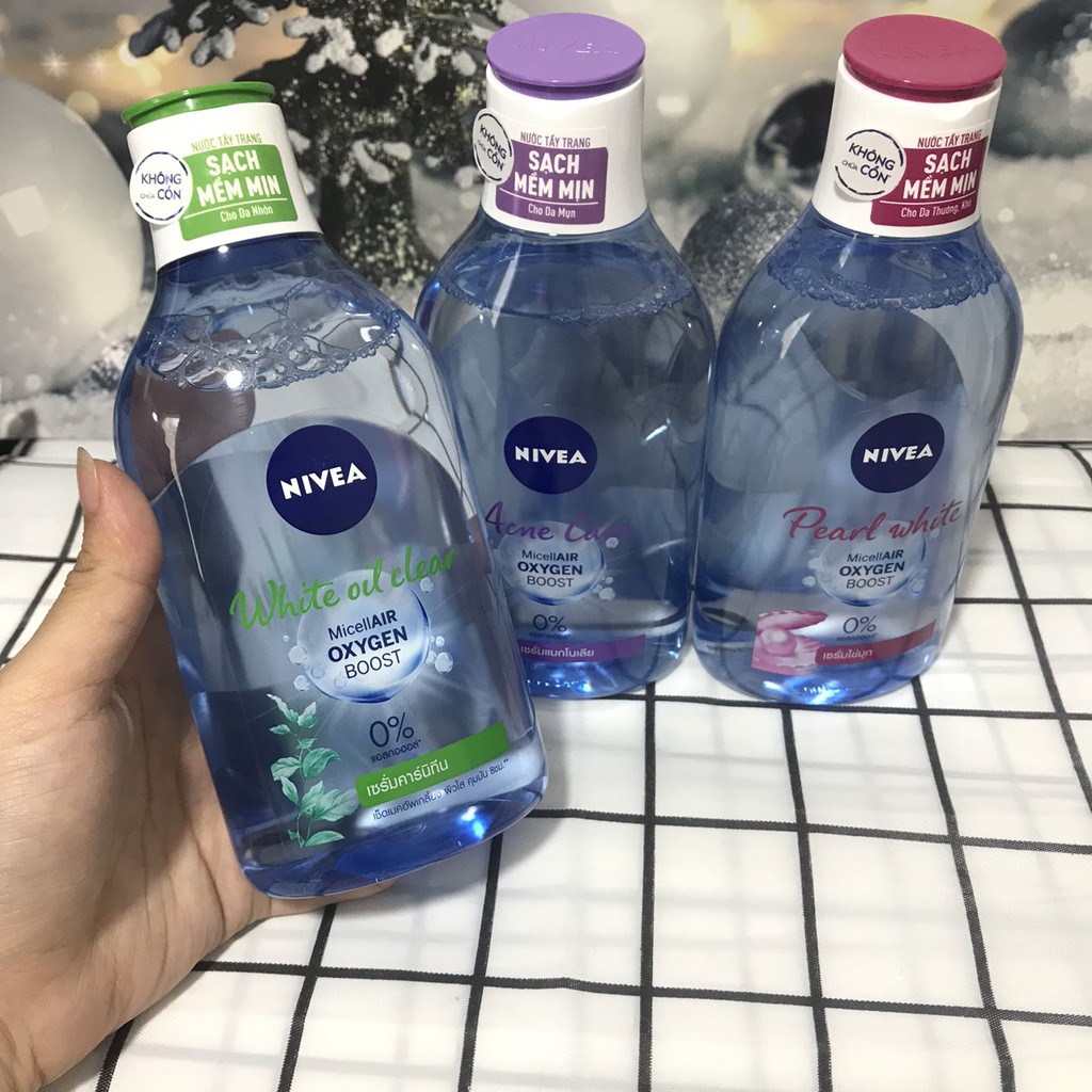 NƯỚC TẨY TRANG NIVEA KHÔNG CHỨA CỒN ( Hàng  Xuất xứ Thái Lan)
