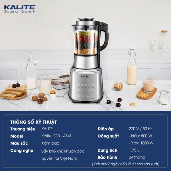 Máy làm sữa hạt KALITE KCB4741- hàng chính hãng