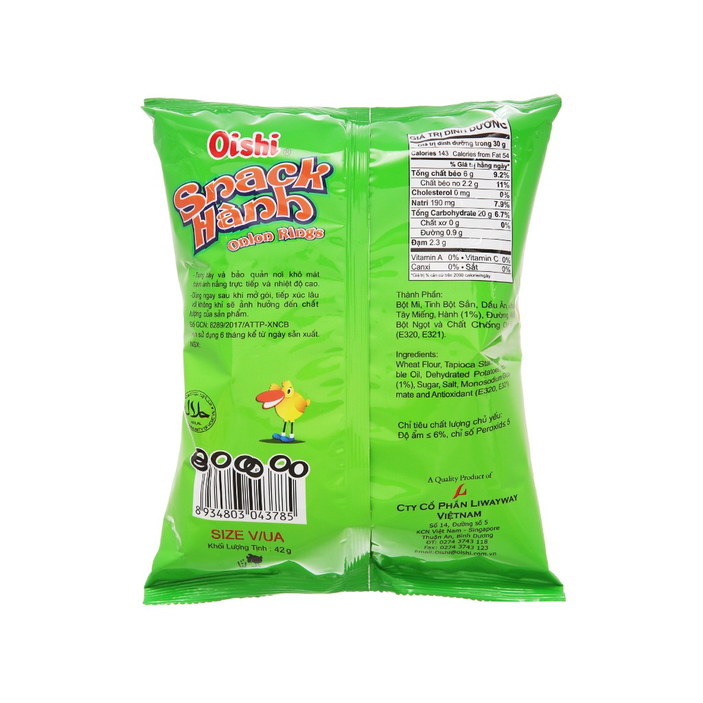 Bim Bim Snack vị hành Oishi 40g