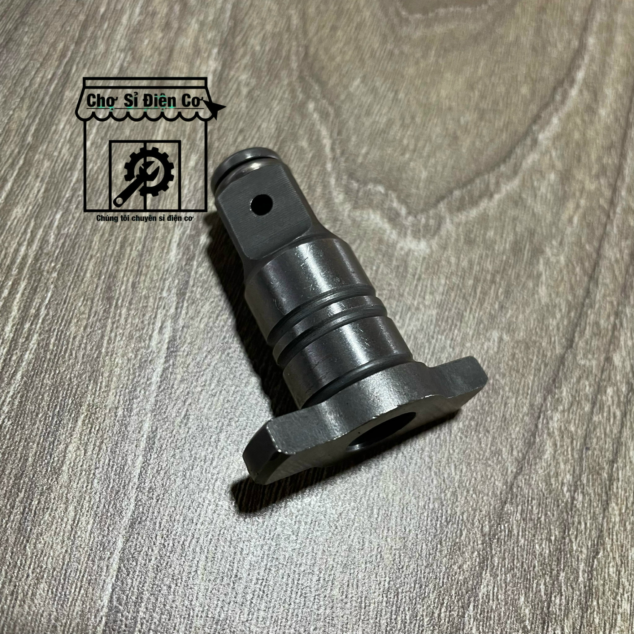 Trục chữ t máy siết bulong đường kính trục 10mm 2 in 1 có lỗ vít bắt ốc hàng tốt
