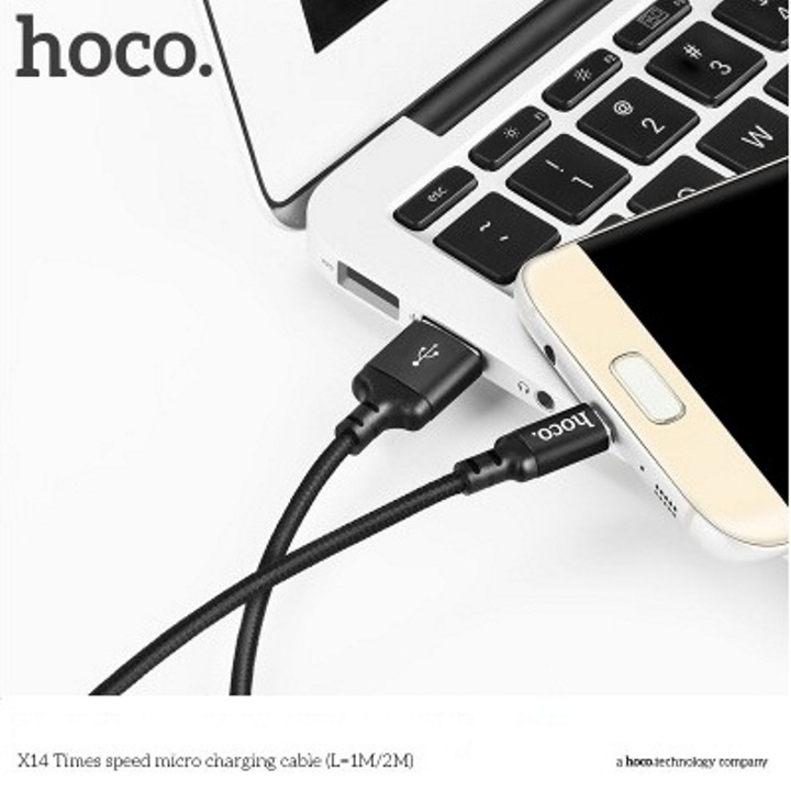Cáp Sạc Nhanh Hoco X14 MicroUSB Chính Hãng