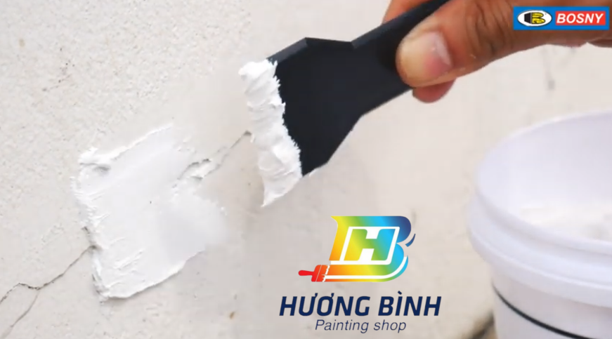 Bột bả trám khe nứt tường, gỗ - Bosny Wall Putty (Hủ 1,5kg)