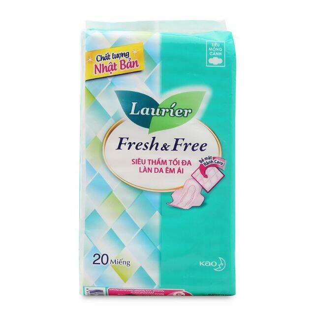 BVS FRESH& free laurier 20 miếng( 22cm) có cánh