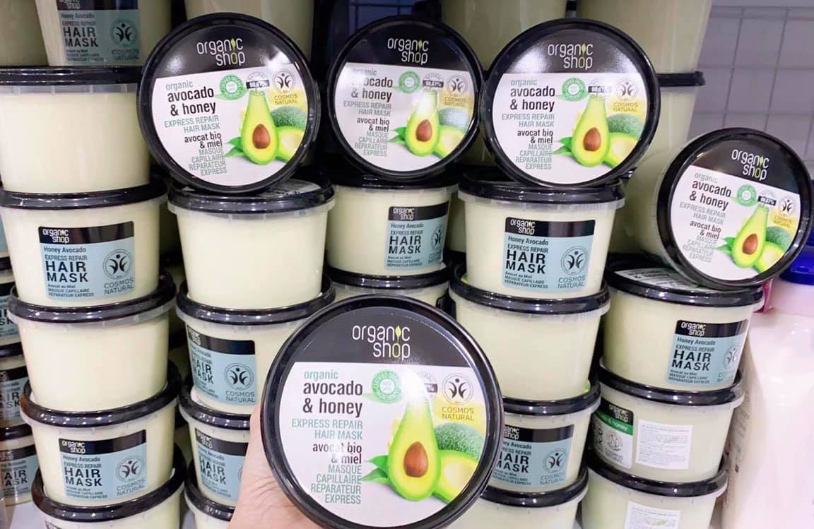 KEM Ủ PHỤC HỒI TÓC Organic Shop Avocado & Honey Hair Mask TRÁI BƠ 250ml. |  