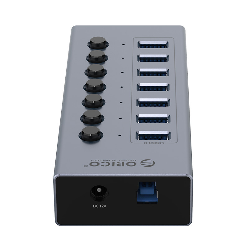 Bộ Chia USB HUB ORICO BT2U3-7AB 7 Cổng USB 3.0 Với Các Cổng Riêng Lẻ- Hàng Chính Hãng