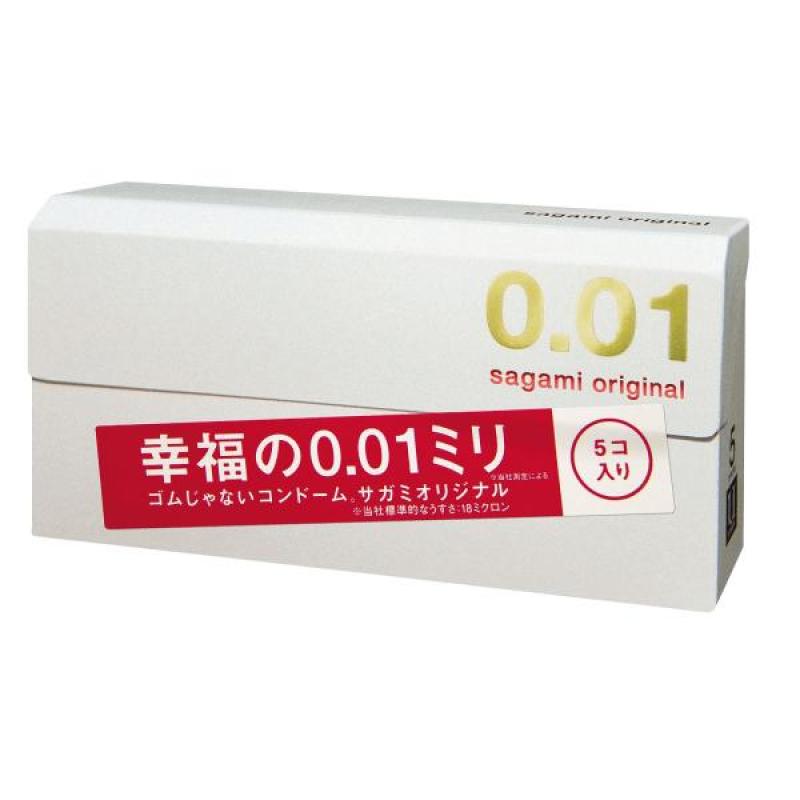 Bao cao su Sagami Original 0.01 siêu mỏng (5c) cao cấp