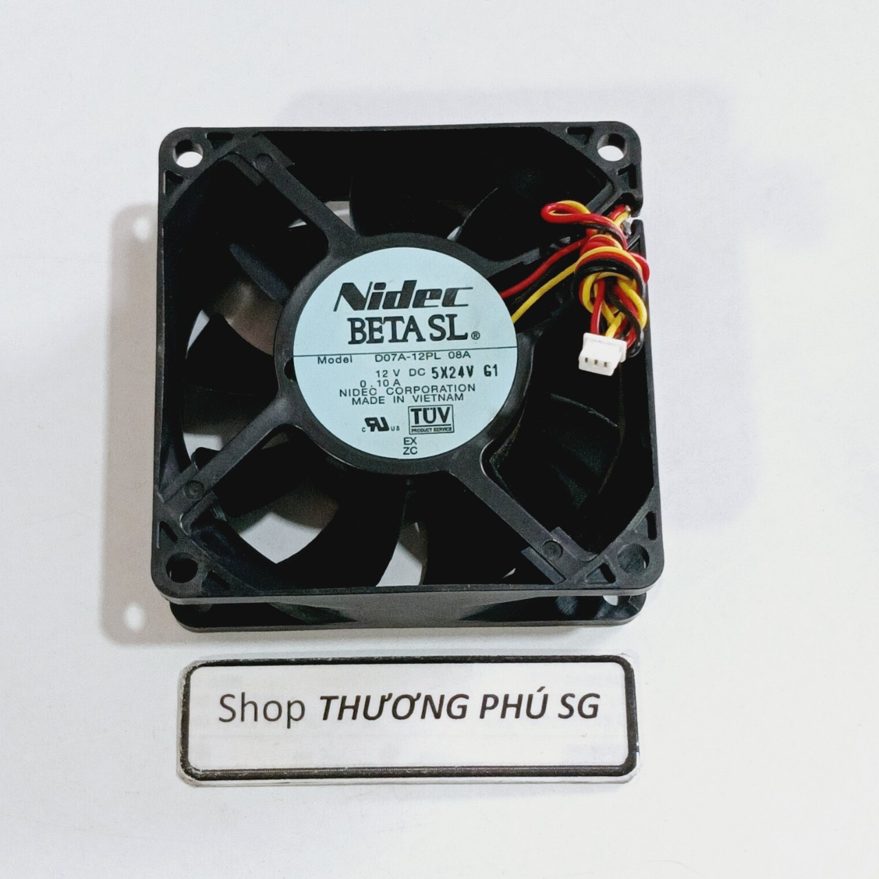 Quạt 7Cm / Dày 2.5Cm - Điện áp DC 12V (Loại 3 dây - ZIN tháo máy)