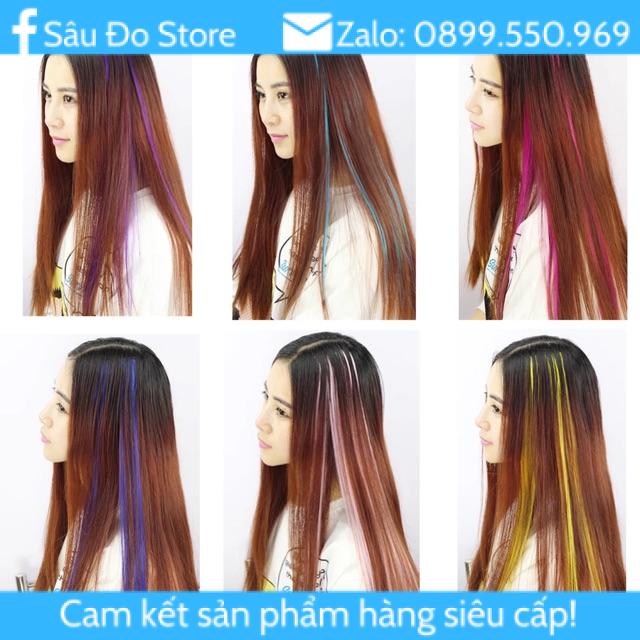 🌷 Đủ Màu 🌷 Hightlight Tóc Giả Màu Dễ Dùng Sỉ Số Lượng Lớn