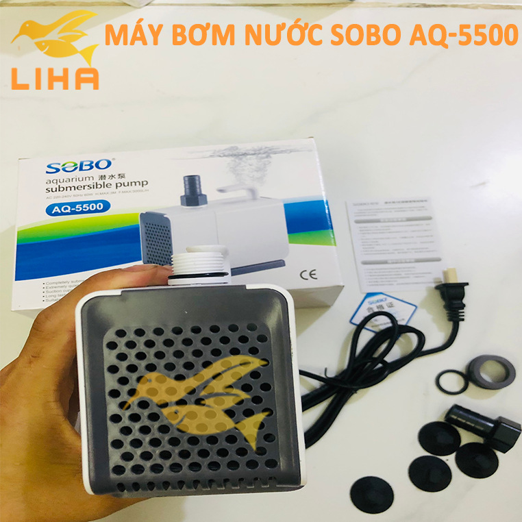 Máy Bơm Nước Sobo AQ-5500 (60W-3000L/H-3M) - Máy Bơm Bể Cá