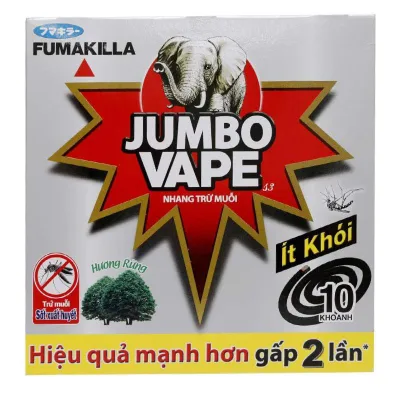 Combo 10 hộp Nhang muỗi Jumbo K5 ít khói 10 khoanh
