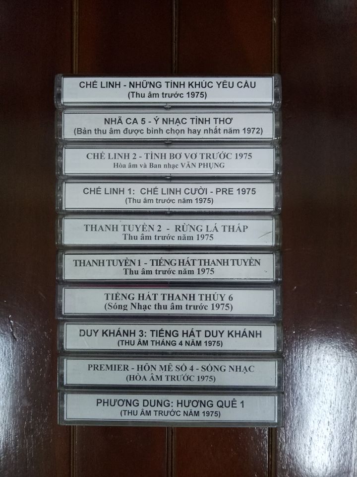 BỘ 10 BĂNG CASSETTE PRE 1975 (SET 1)