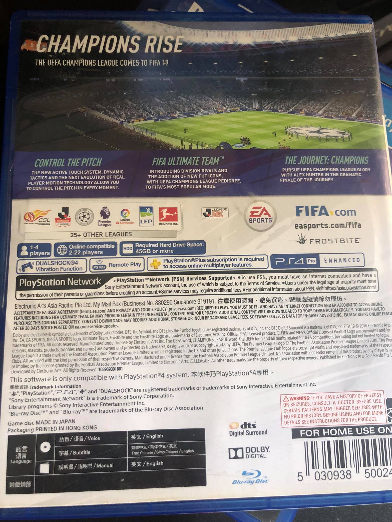 Đĩa game ps4 fifa19