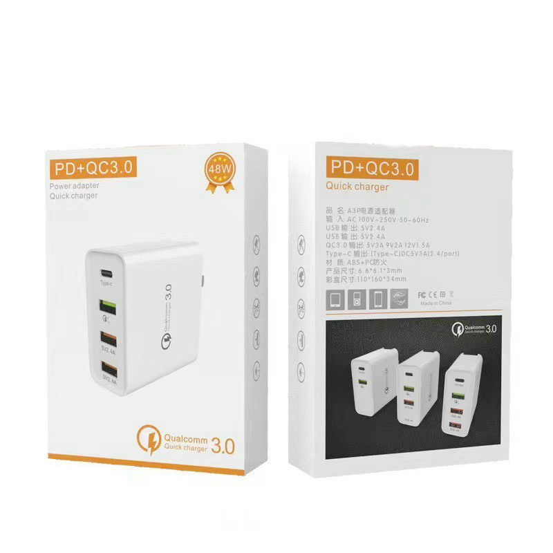Cóc sạc đa năng 4 cổng, hỗ trợ sạc nhanh