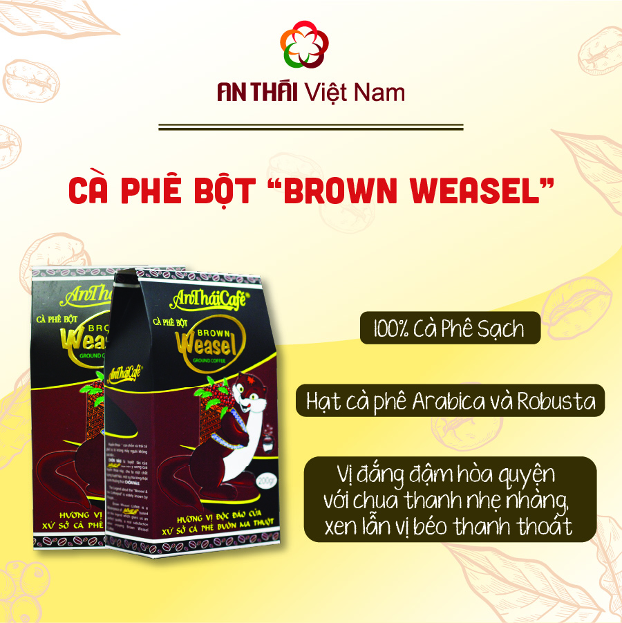 Brown Weasel Coffee Powder (Brown Weasel) 200g - Antháicafé