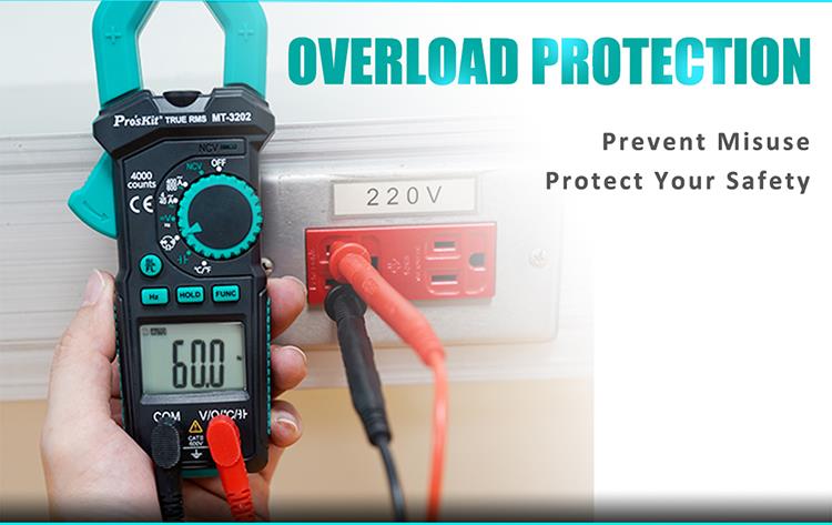 Ampe kẹp dòng AC Pro'skit MT-3202 (True RMS)
