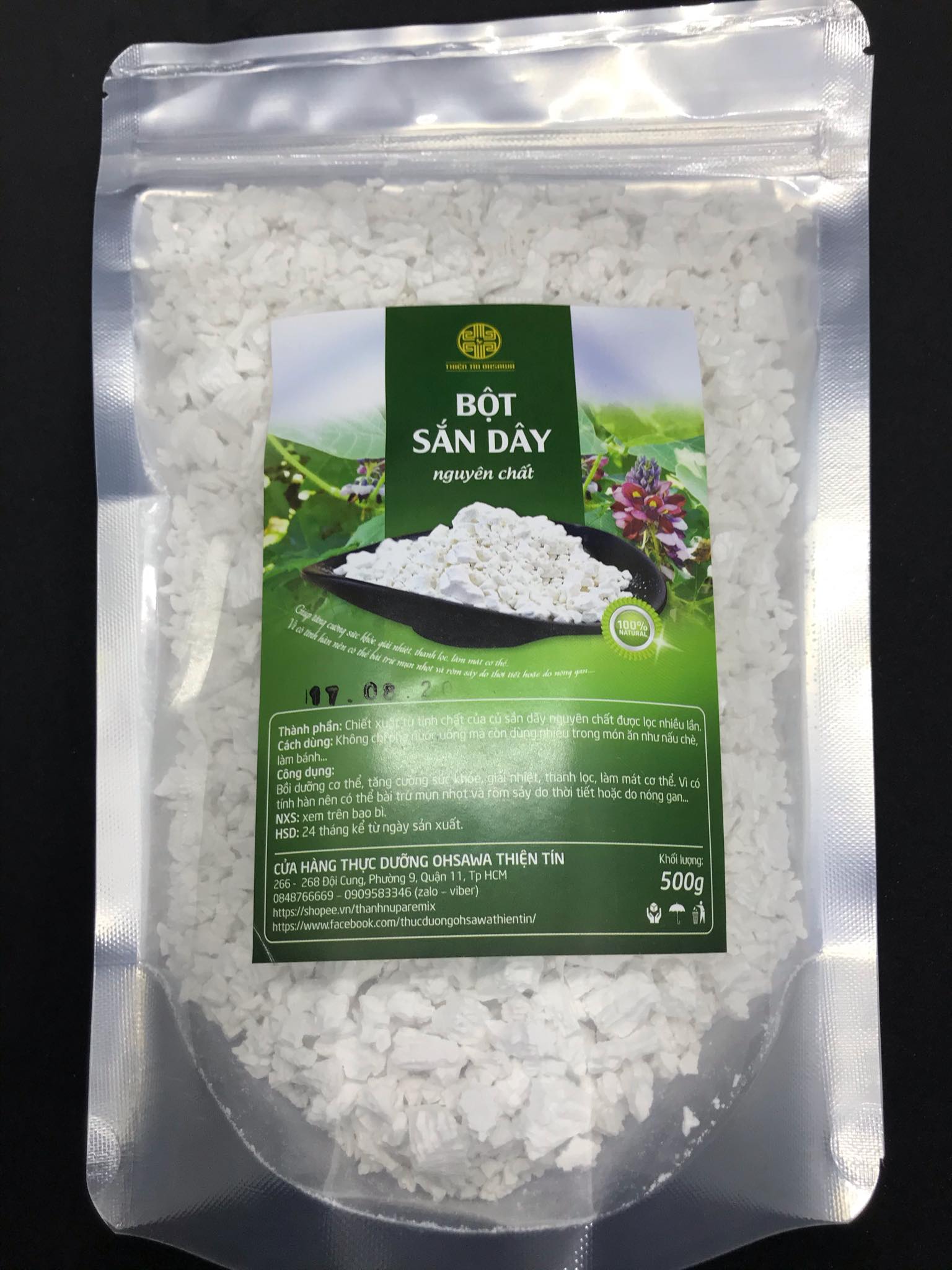 BỘT SẮN DÂY THỰC DƯỠNG NGUYÊN CHẤT 500G
