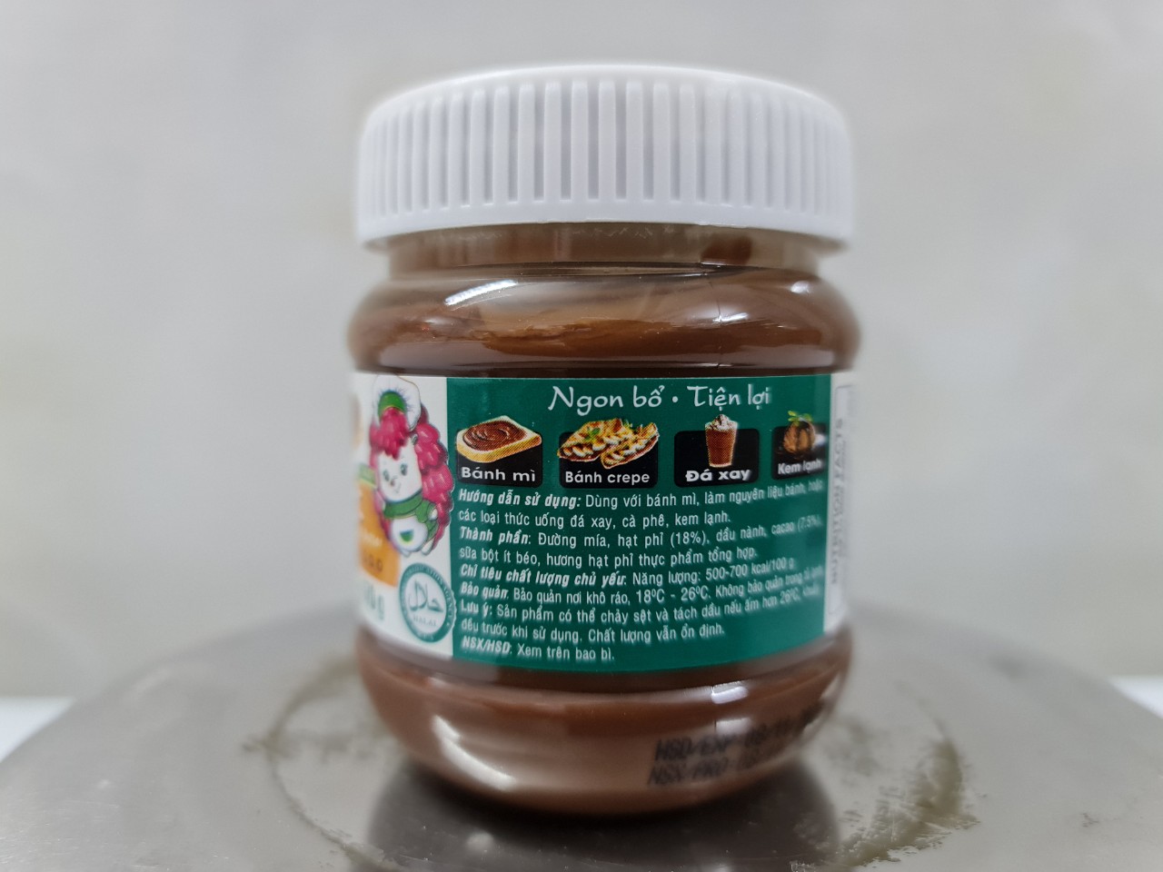 [Hộp nhỏ 170g] BƠ PHẾT HẠT PHỈ CA CAO [VN] GOLDEN FARM Hazelnut Cocoa Butter (halal)