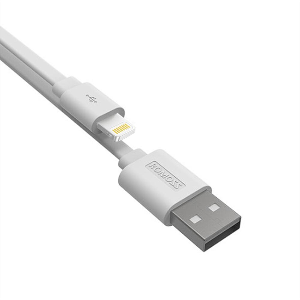 CÁP SẠC LIGHTNING IPHONE/IPAD ROMOSS - TRẮNG