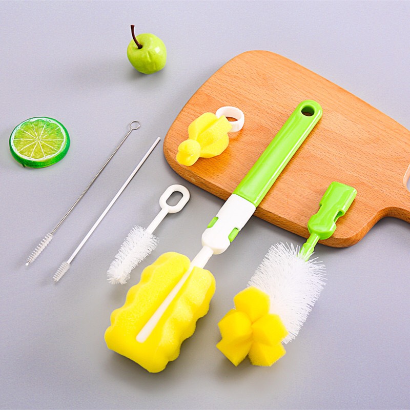 Bộ Cọ Rửa Bình Sữa Cao Cấp 6in1